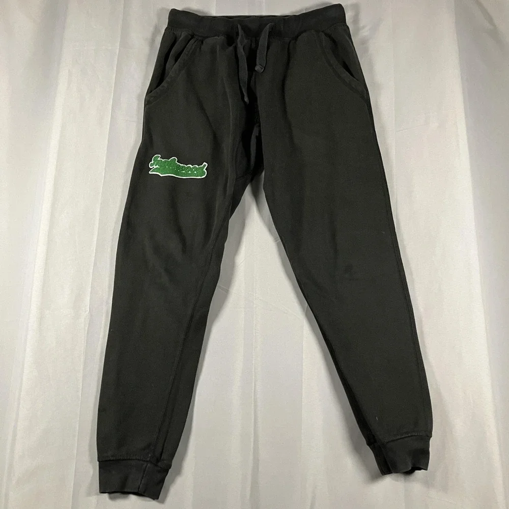 Inglewood Sweatpants Mens‎ Medium Black Fleece Joggers Cotton Heritage Logo